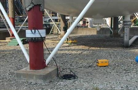 Diagnostika a kontrola podpery Guided Waves