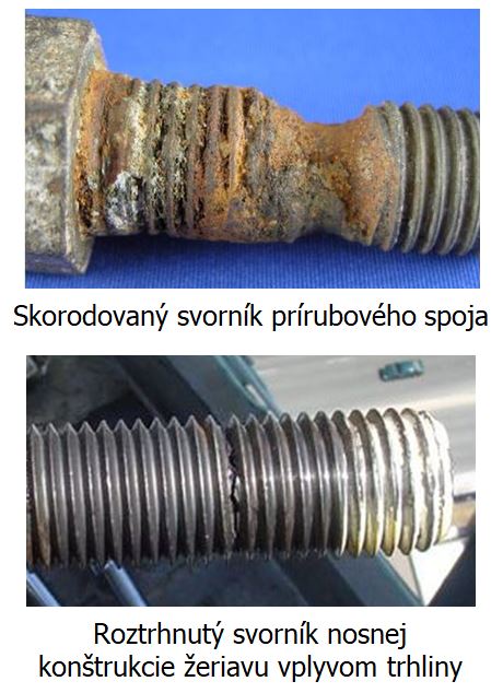 Diagnostika a kontrola svornikov
